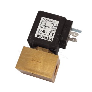 Jakša D221 solenoidový ventil 0-35bar G1/4'' FPM nerez 24V AC (320263)