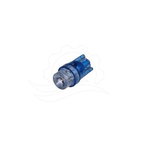 Modrá LED žiarovka T10 24V