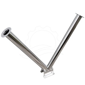 Úložný box pre dvojité stojace tyče, typ V, 60 mm (so základňou)