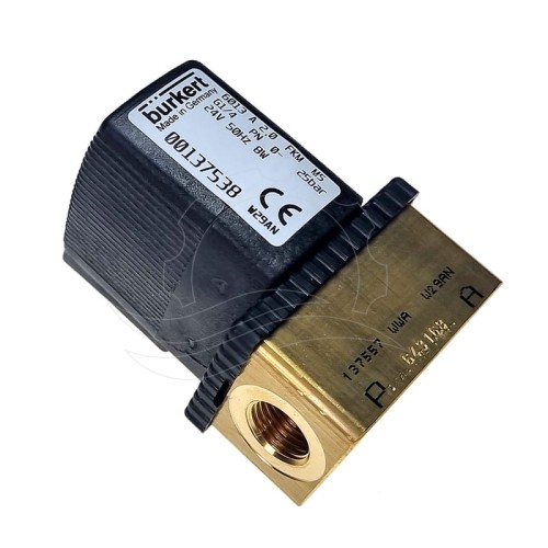 Elektrozawór Bürkert 6013 0–25 bar G1/4 cala FKM MS 24V AC – część do myjni bezdotykowej