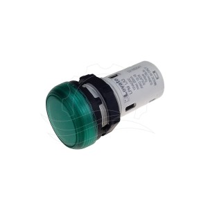 Zelená výstražná kontrolka Lovato LPM LA3 12V