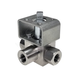 3-cestný guľový ventil HPC HB23 G1/4'' PTFE